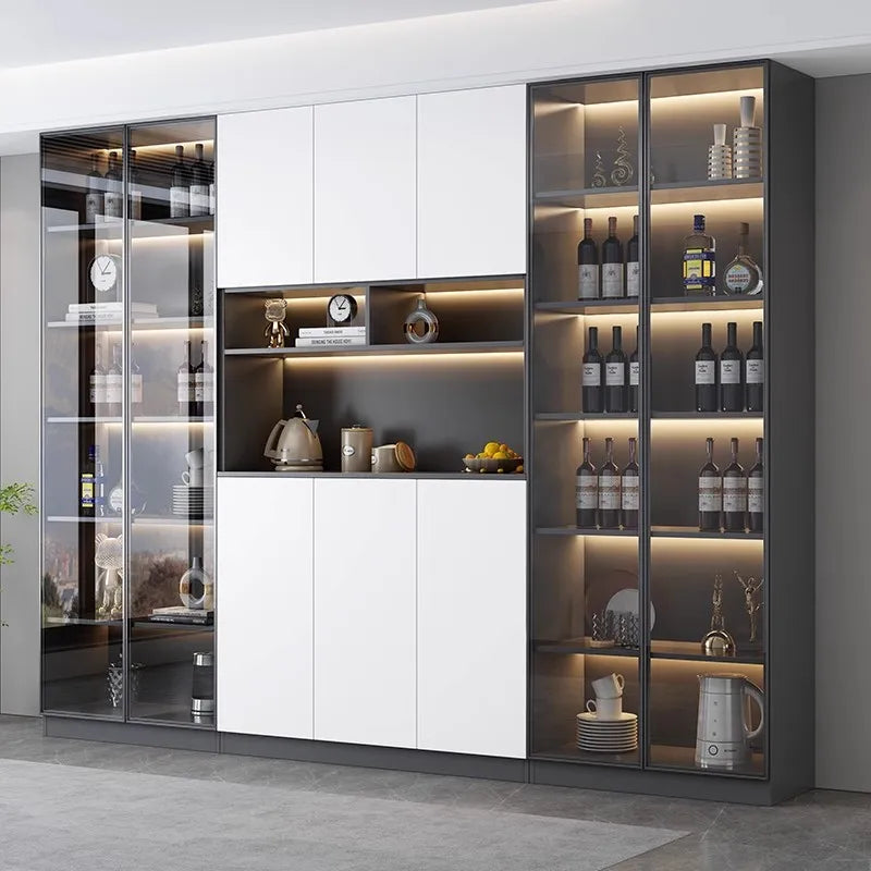 Bar Cabinet Luxury Whiskey Showcase Wine Decoration Antique Furniture Nordic Full Kitchen High End Drinks Wall Vitrine Hanging