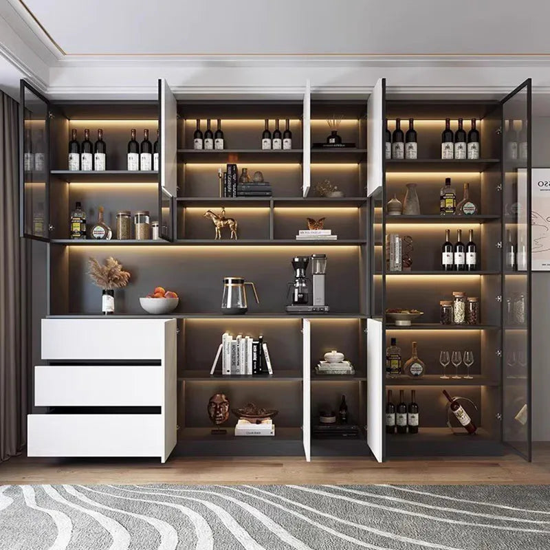 Bar Cabinet Luxury Whiskey Showcase Wine Decoration Antique Furniture Nordic Full Kitchen High End Drinks Wall Vitrine Hanging