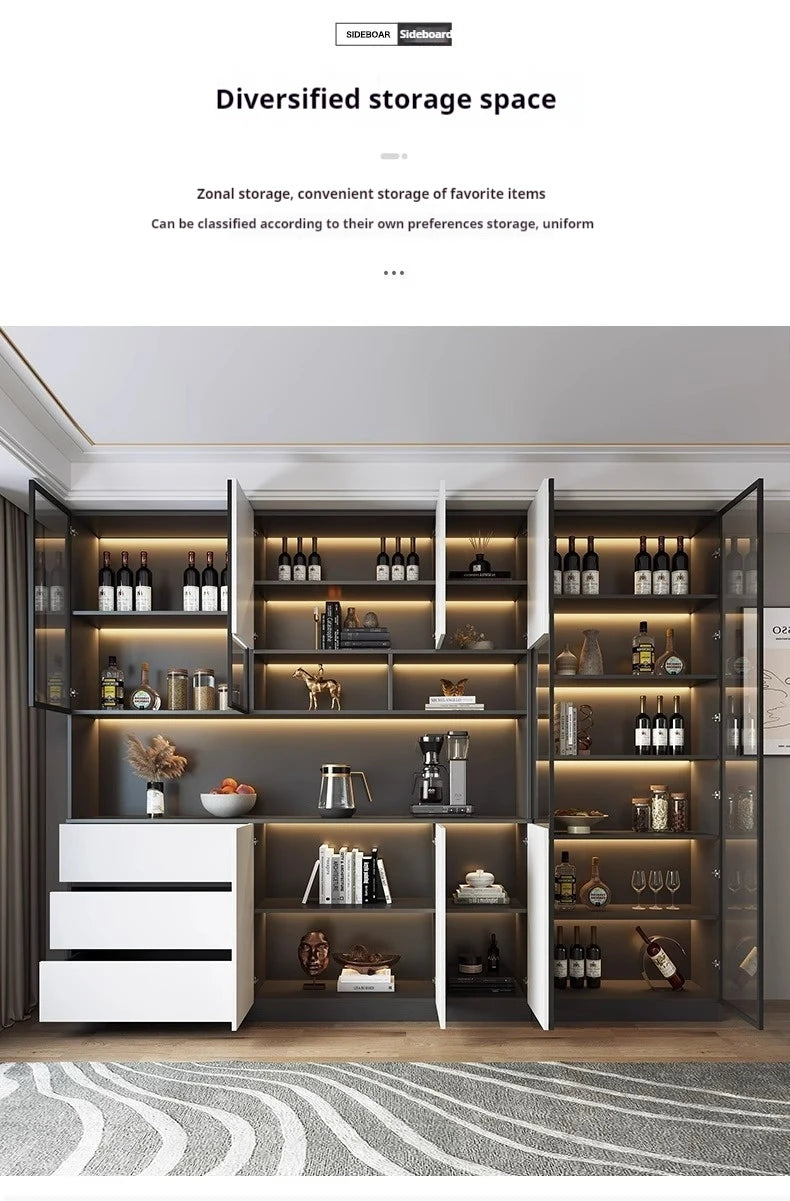 Bar Cabinet Luxury Whiskey Showcase Wine Decoration Antique Furniture Nordic Full Kitchen High End Drinks Wall Vitrine Hanging