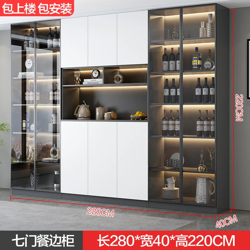 Bar Cabinet Luxury Whiskey Showcase Wine Decoration Antique Furniture Nordic Full Kitchen High End Drinks Wall Vitrine Hanging