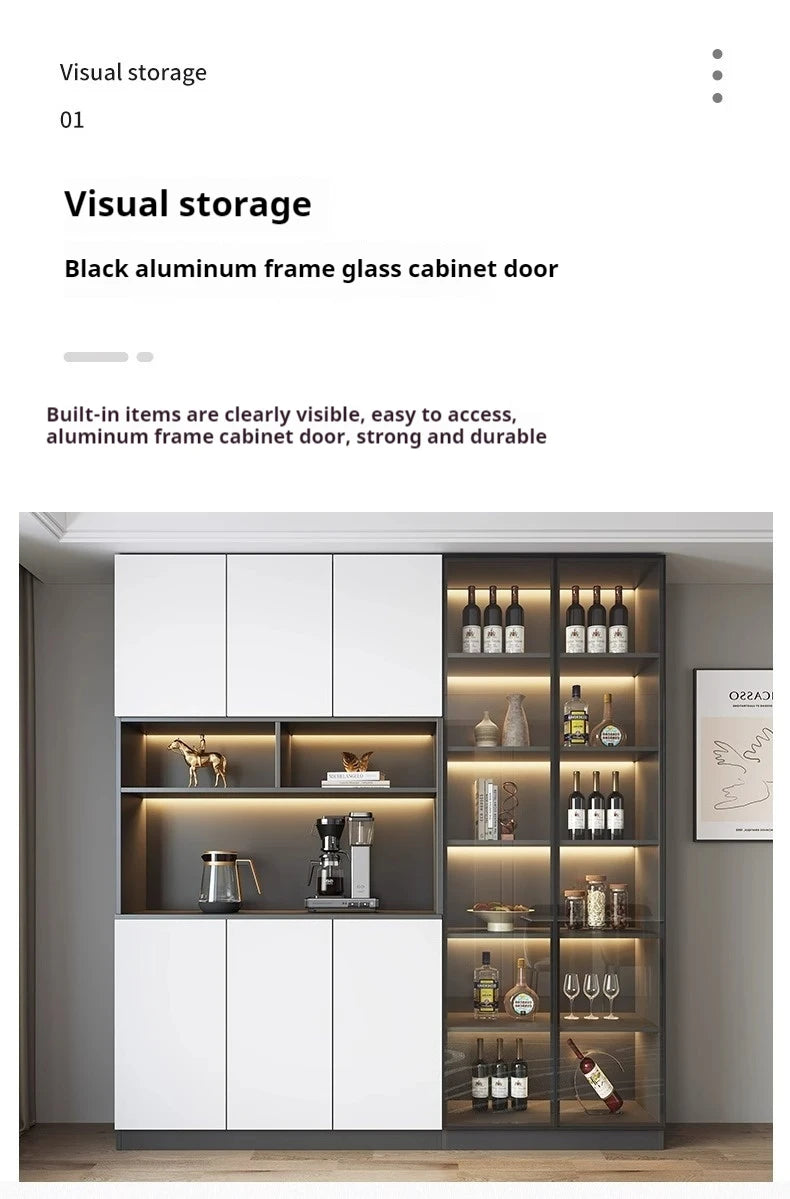 Bar Cabinet Luxury Whiskey Showcase Wine Decoration Antique Furniture Nordic Full Kitchen High End Drinks Wall Vitrine Hanging