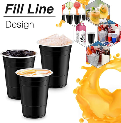 Multiple Plastic Cups, Disposable Cups, Party Cups, Suitable for Graduation Ceremonies, Beverages, Soda, Juice, Picnics.