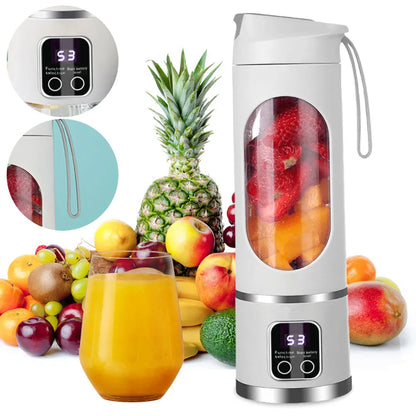 Mini Portable Blender Electric Fruit Juicer Smoothie Orange Fresh Juice Blender Multifunction Rechargeable Portable Bottle Mixer