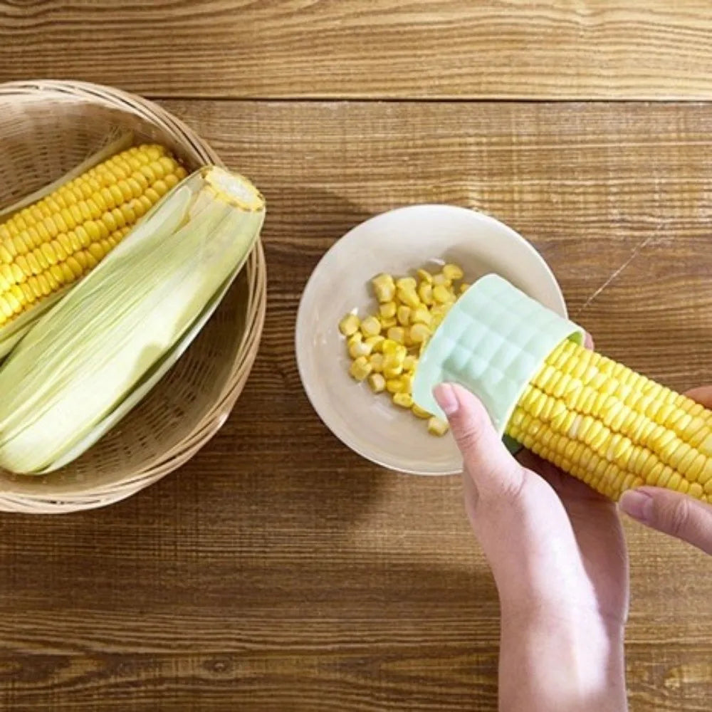 Creative Rotating Corn Planer Stainless Steel Manual Corn Kernel Separator Efficient Corn Thresher Kitchen Accessories