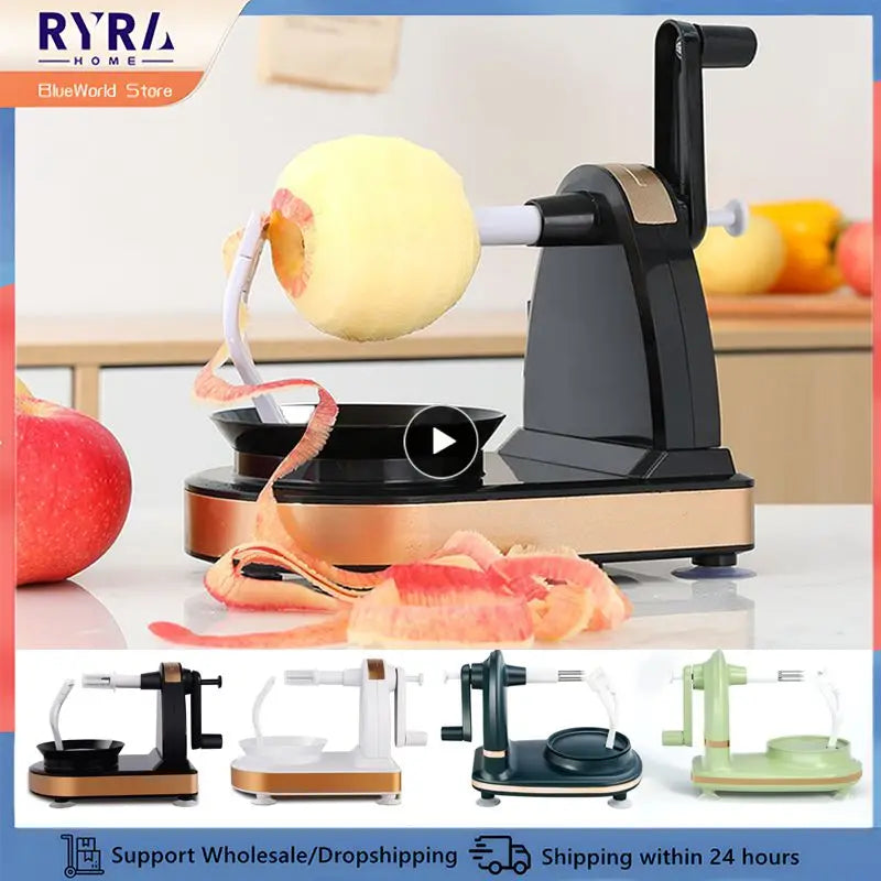 Manual Apple Peeler Hand-cranked Multifunction Fruit Slicer Divider Kitchen Pear Corer Cutter Food Peeling Machine Slicing Tools