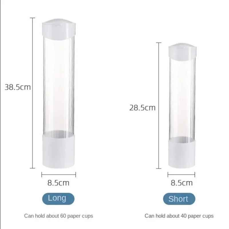 Disposable Paper Cups Dispenser Plastic Cup Holder For Water Dispenser Wall Mounted Automatic Cup Storage Rack Cups Container