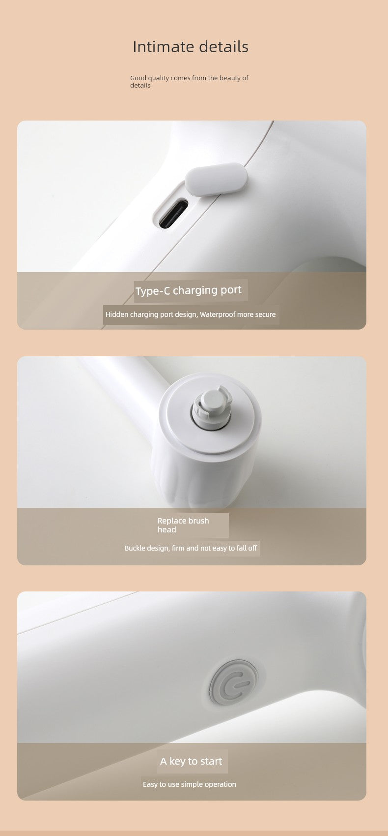 Xiaomi PICOOC Electric Cleaning Brush Multi-Functional Kitchen For Home Wireless Handheld Electric Brush Dishwashing Powerful Pot Handy Gadget