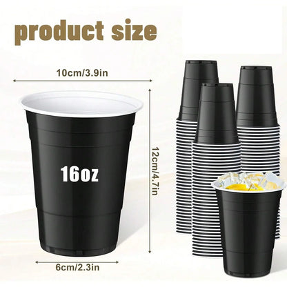 Multiple Plastic Cups, Disposable Cups, Party Cups, Suitable for Graduation Ceremonies, Beverages, Soda, Juice, Picnics.