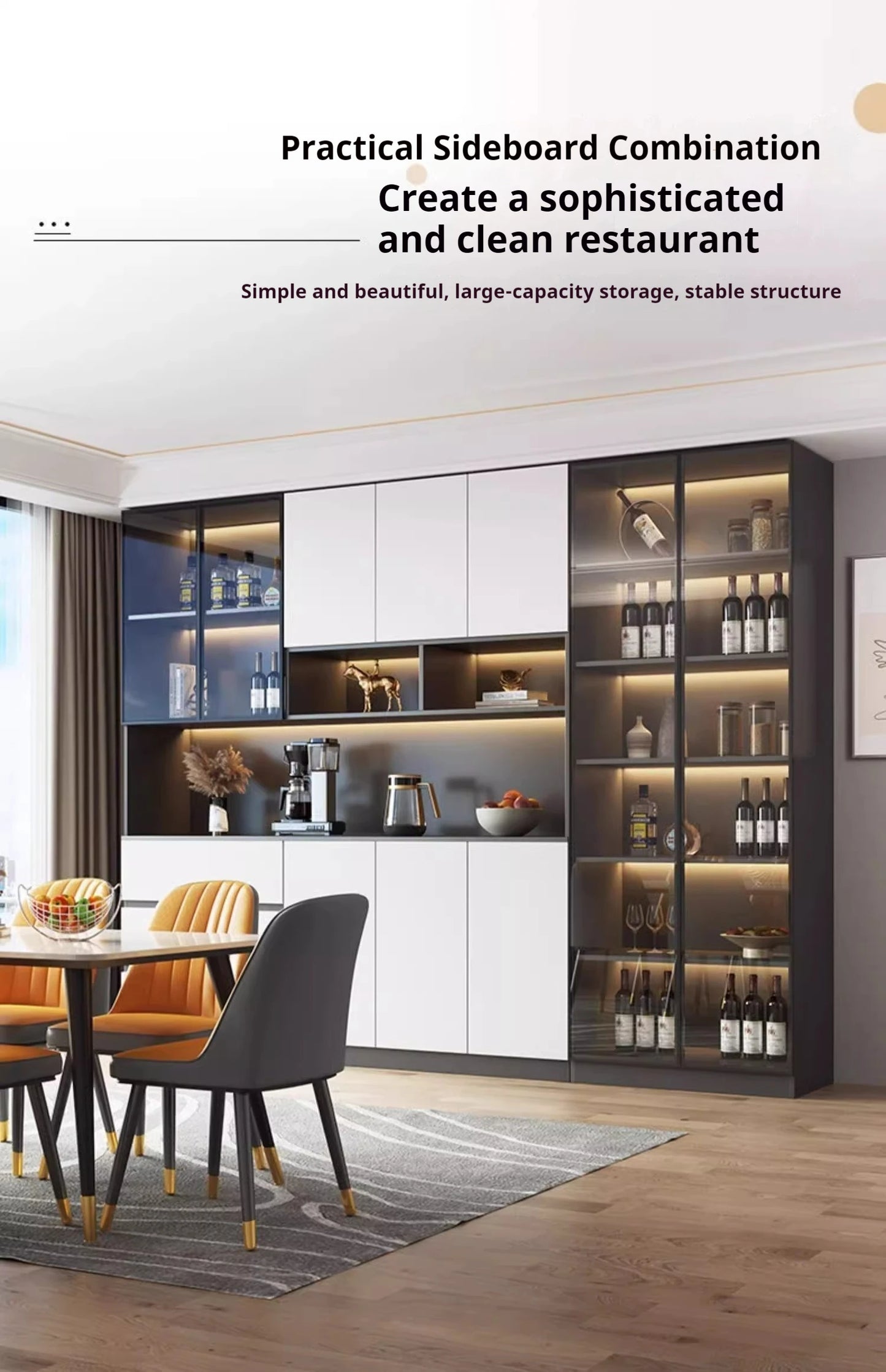 Bar Cabinet Luxury Whiskey Showcase Wine Decoration Antique Furniture Nordic Full Kitchen High End Drinks Wall Vitrine Hanging