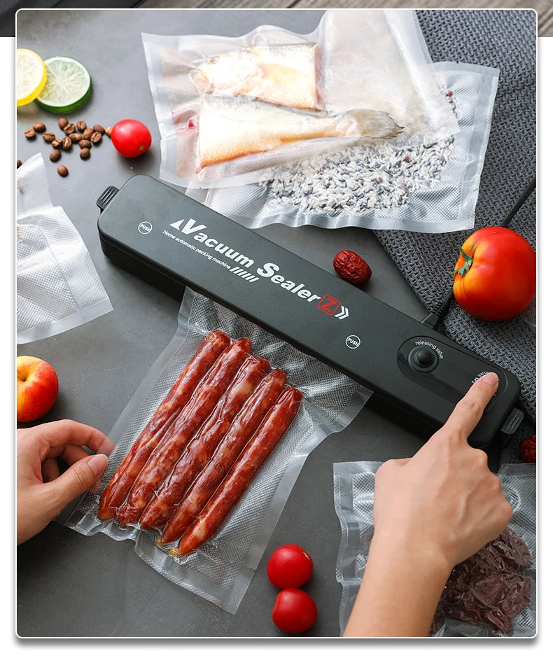 HAOYUNMA Vacuum Sealer Packaging Machine Household Food Automatic Vacuum Sealing Machine Small Plastic Sealing Machine Vacuum Ma