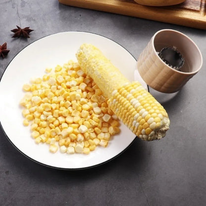 Creative Rotating Corn Planer Stainless Steel Manual Corn Kernel Separator Efficient Corn Thresher Kitchen Accessories