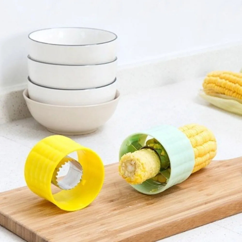 Creative Rotating Corn Planer Stainless Steel Manual Corn Kernel Separator Efficient Corn Thresher Kitchen Accessories