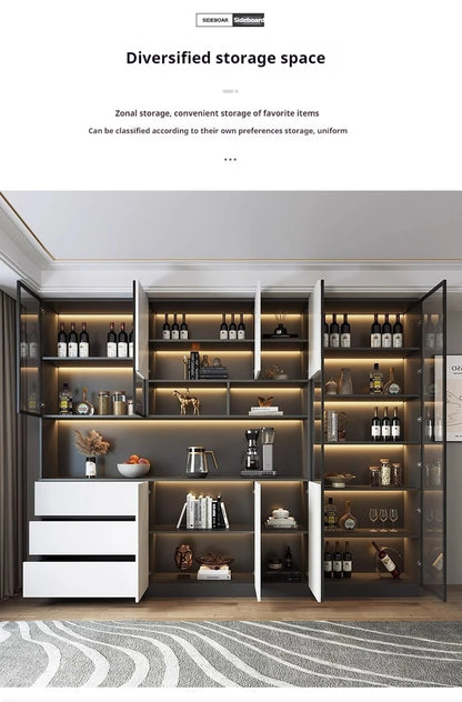 Bar Cabinet Luxury Whiskey Showcase Wine Decoration Antique Furniture Nordic Full Kitchen High End Drinks Wall Vitrine Hanging