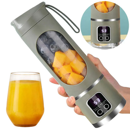 Mini Portable Blender Electric Fruit Juicer Smoothie Orange Fresh Juice Blender Multifunction Rechargeable Portable Bottle Mixer