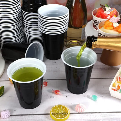 Multiple Plastic Cups, Disposable Cups, Party Cups, Suitable for Graduation Ceremonies, Beverages, Soda, Juice, Picnics.