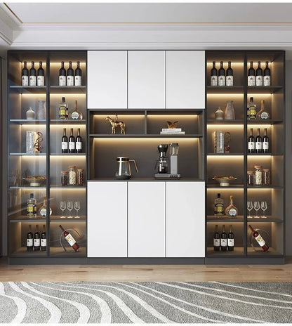 Bar Cabinet Luxury Whiskey Showcase Wine Decoration Antique Furniture Nordic Full Kitchen High End Drinks Wall Vitrine Hanging