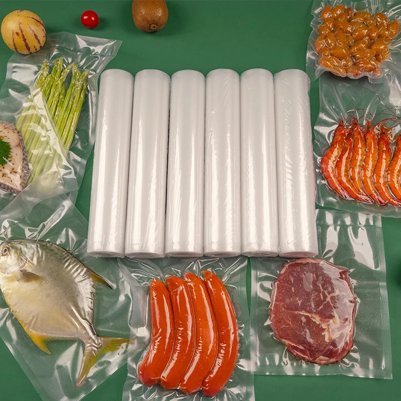 LAIMENG 5 Rolls Sous Vide Vacuum Rolls For Vacuum Bag Sealer For Food Storage Roll Vacuum Bag for Vacuum Packaging Machine R129