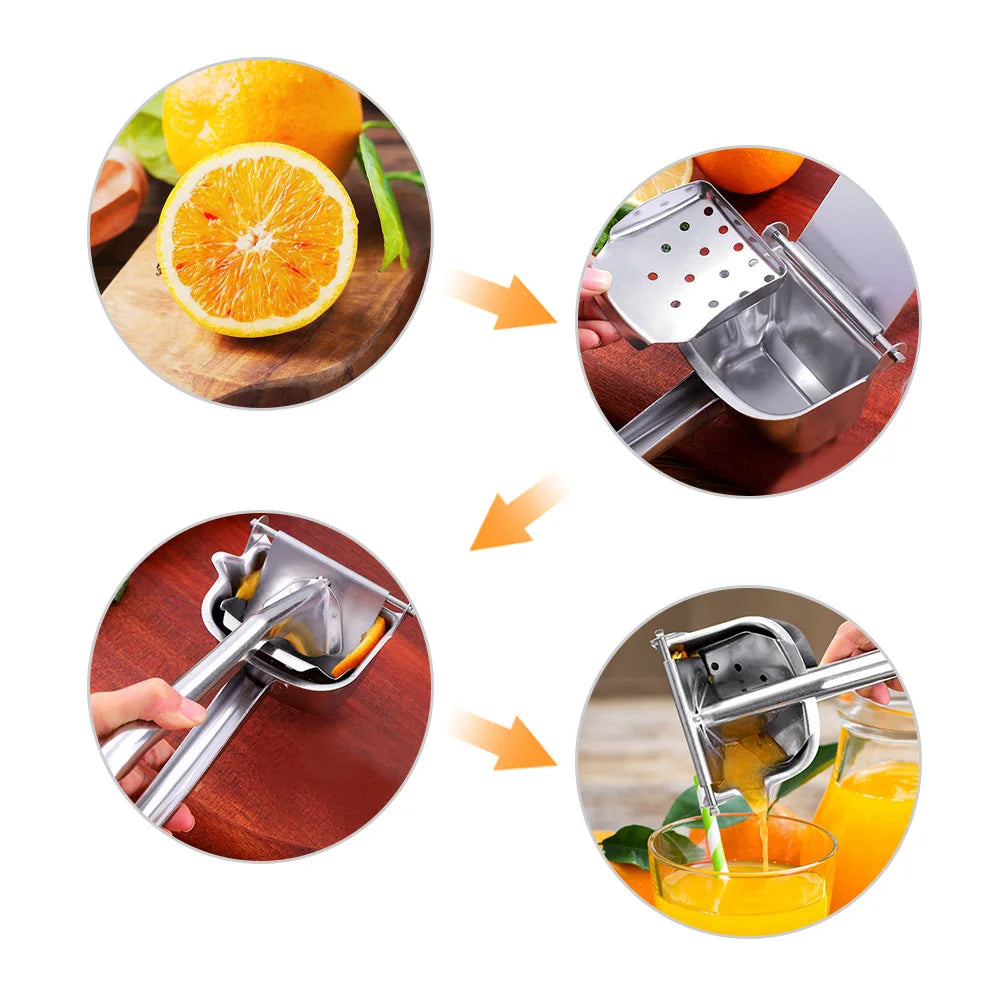 Manual Juice Squeezer Hand Pressure Juicer Pomegranate Orange Lemon Sugar Cane Juice Kitchen Bar Fruit Multifunctional Tools