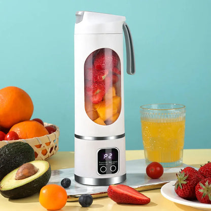 Mini Portable Blender Electric Fruit Juicer Smoothie Orange Fresh Juice Blender Multifunction Rechargeable Portable Bottle Mixer