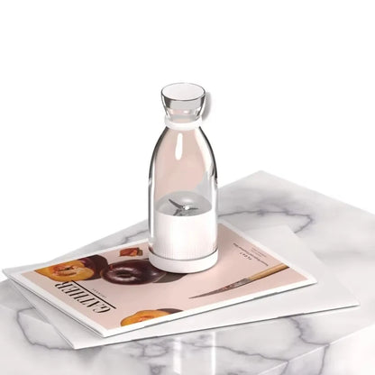 USB Charging Portable Mini Juice Blender Cup Electric Rechargeable with 6 Blades Bottle Design for Travel Office Home Use