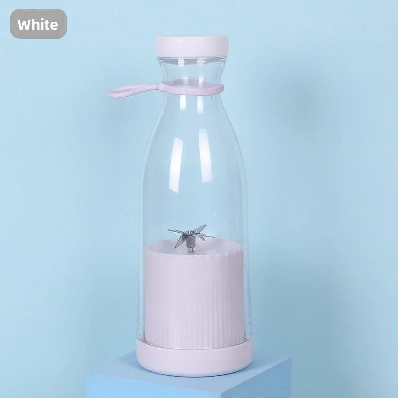 USB Charging Portable Mini Juice Blender Cup Electric Rechargeable with 6 Blades Bottle Design for Travel Office Home Use