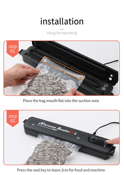 HAOYUNMA Vacuum Sealer Packaging Machine Household Food Automatic Vacuum Sealing Machine Small Plastic Sealing Machine Vacuum Ma